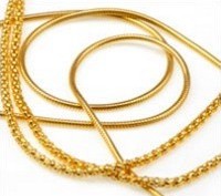 Broken gold necklaces